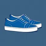 blue slip-on sneakers image